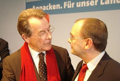 Franz Müntefering und Markus Furtwängler
