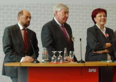 In der AG „Europa“ (von links): Martin Schulz, Michael Sommer, Heidemarie Wieczorek-Zeul